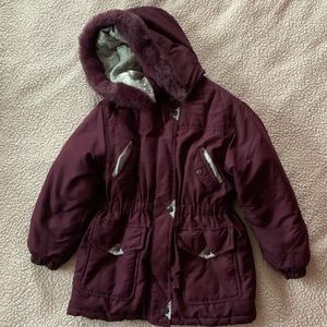 Juniors Winter Jacket with Detachable Hood
